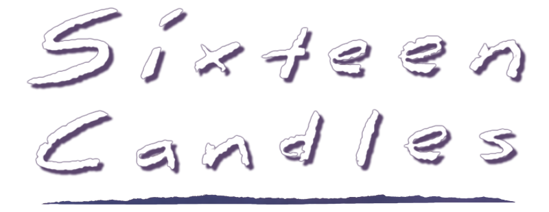 Sixteen Candles logo.