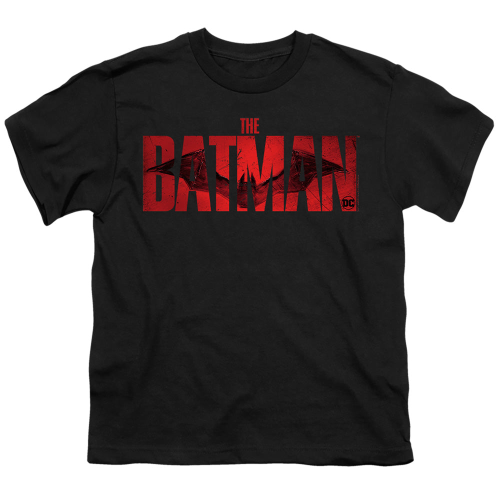The Batman (2022) Crimson Drawn Bat Logo - Youth T-Shirt Youth T-Shirt (Ages 8-12) Batman