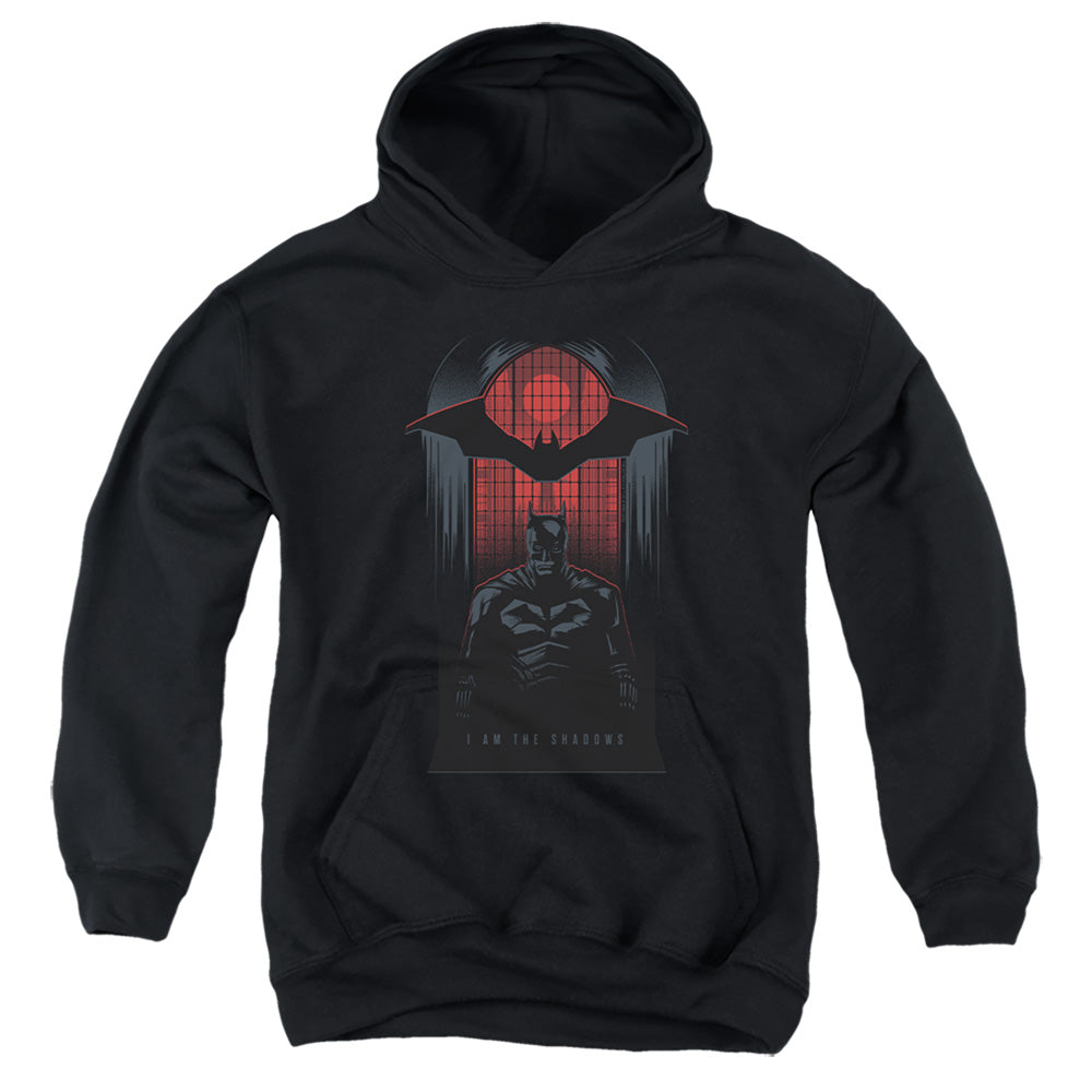 The Batman (2022) I Am The Shadows - Youth Hoodie Youth Hoodie (Ages 8-12) Batman