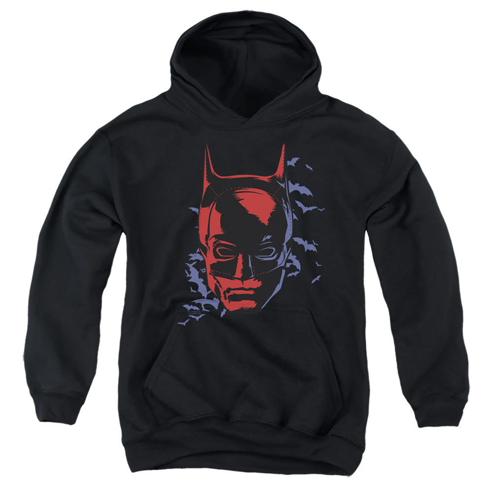 The Batman (2022) Shadowed Headshot - Youth Hoodie Youth Hoodie (Ages 8-12) Batman