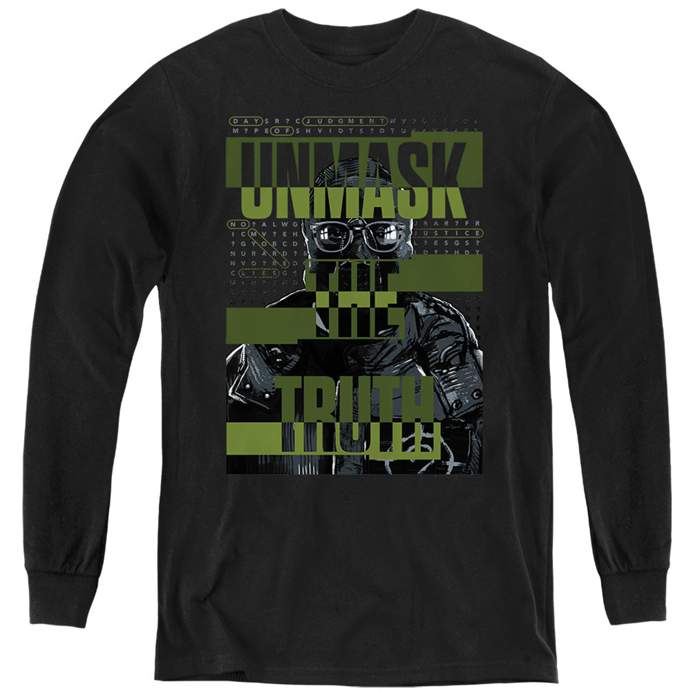 The Batman (2022) Unmask The Truth - Youth Long Sleeve T-Shirt Youth Long Sleeve T-Shirt Batman