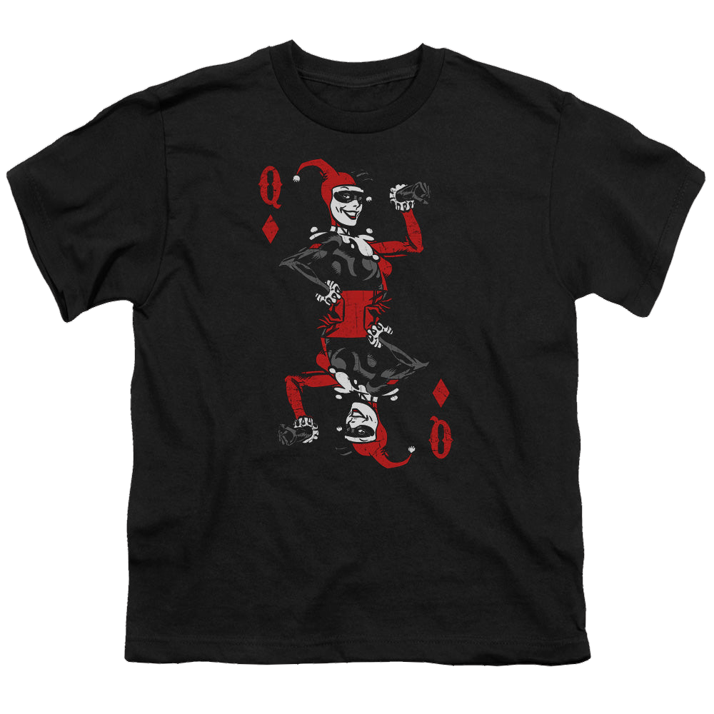 Harley Quinn Quinn Of Diamonds - Youth T-Shirt Youth T-Shirt (Ages 8-12) Harley Quinn