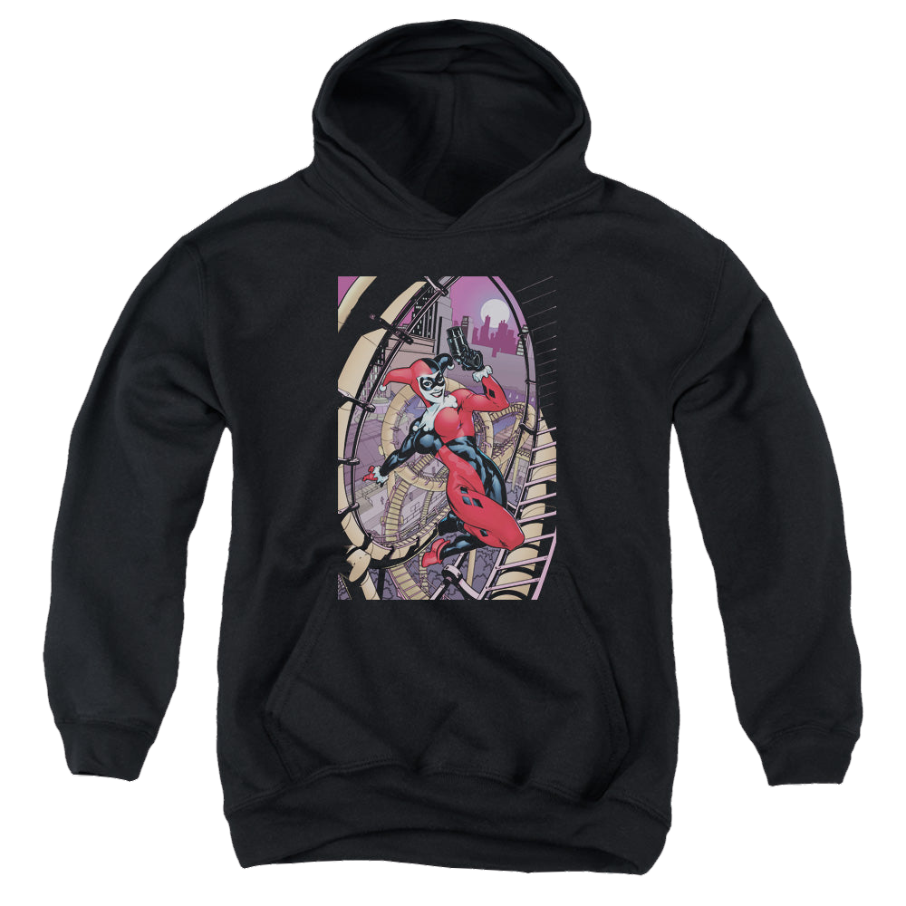 Harley Quinn Harley First - Youth Hoodie Youth Hoodie (Ages 8-12) Harley Quinn