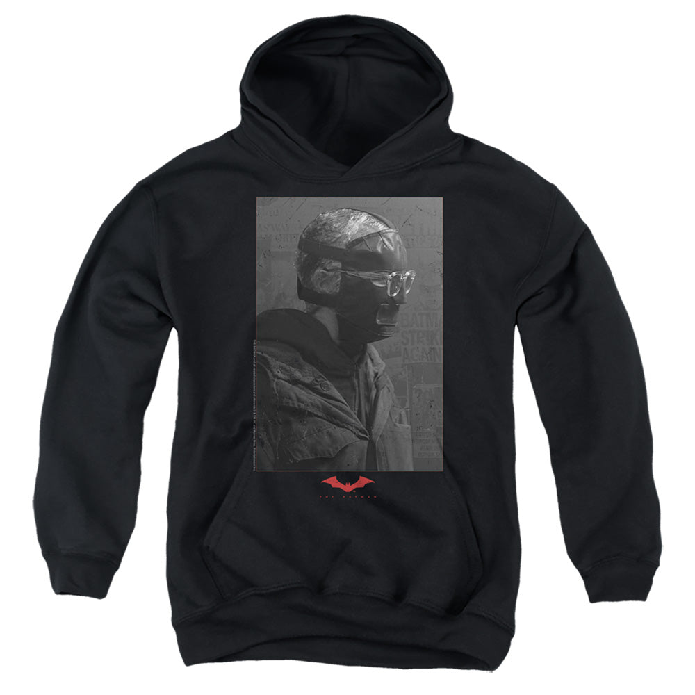 The Batman (2022) Riddler Worn Portrait - Youth Hoodie Youth Hoodie (Ages 8-12) Batman