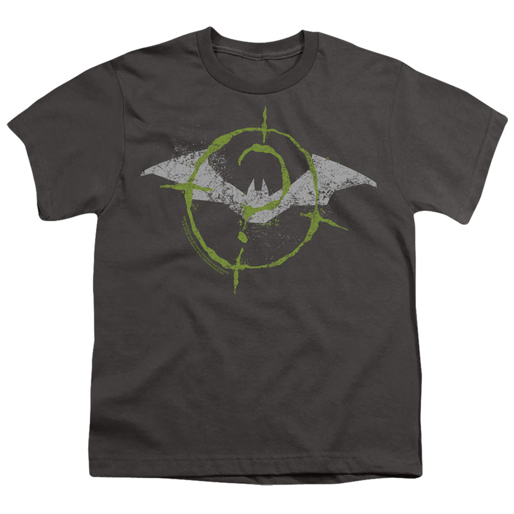 The Batman (2022) Scribbles Bat Logo - Youth T-Shirt Youth T-Shirt (Ages 8-12) Batman