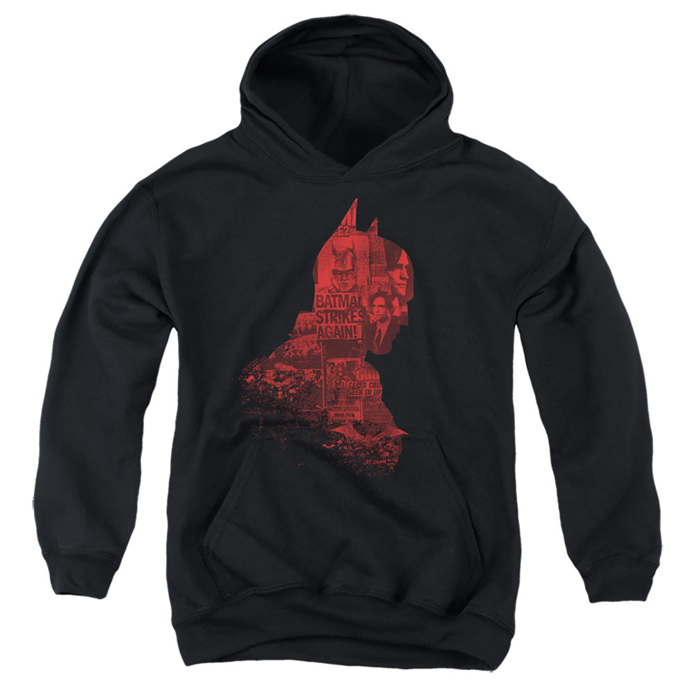 The Batman (2022) News Silhouette - Youth Hoodie Youth Hoodie (Ages 8-12) Batman