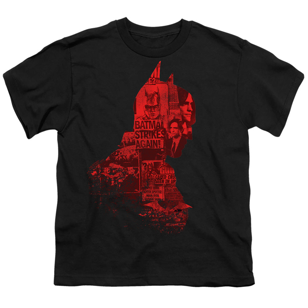 The Batman (2022) News Silhouette - Youth T-Shirt Youth T-Shirt (Ages 8-12) Batman