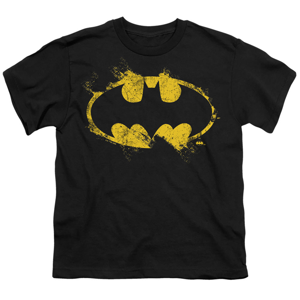 The Batman (2022) Paint Roller Logo - Youth T-Shirt Youth T-Shirt (Ages 8-12) Batman