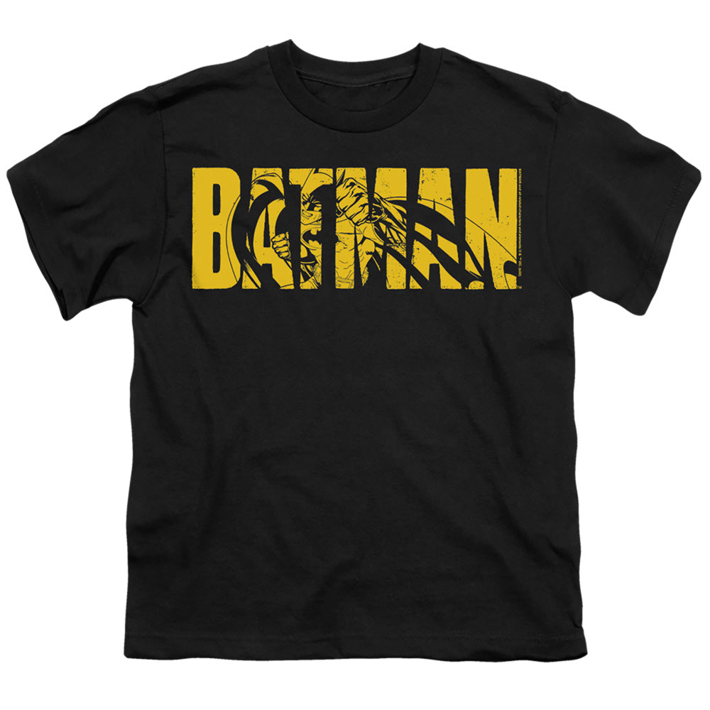 The Batman (2022) Text On Black - Youth T-Shirt Youth T-Shirt (Ages 8-12) Batman