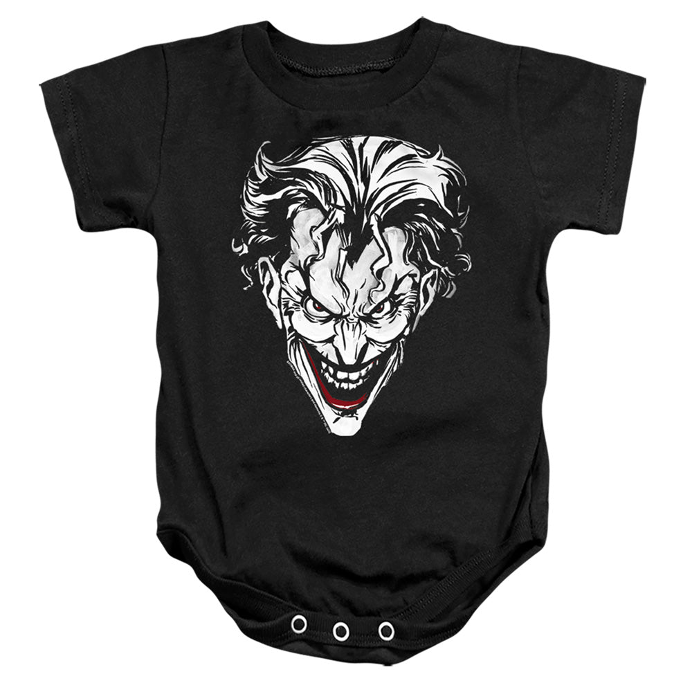 The Batman (2022) Joker Red On Black - Baby Bodysuit Baby Bodysuit Batman
