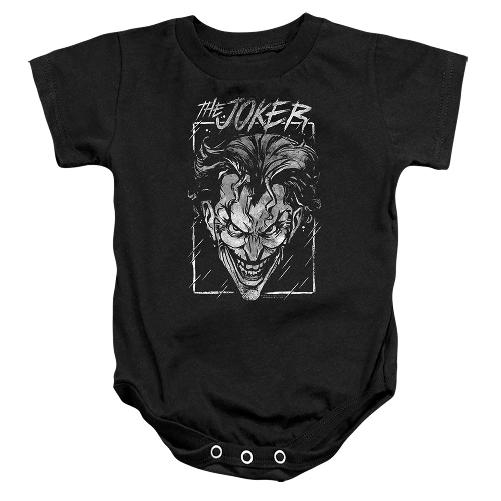 The Batman (2022) Joker Storm On Black - Baby Bodysuit Baby Bodysuit Batman