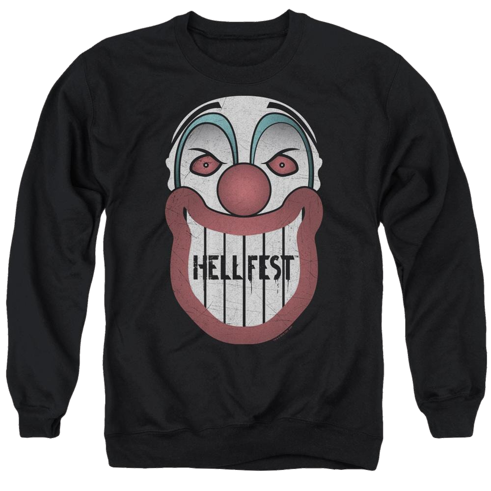 Hell Fest Facade - Men's Crewneck Sweatshirt Men's Crewneck Sweatshirt Hell Fest
