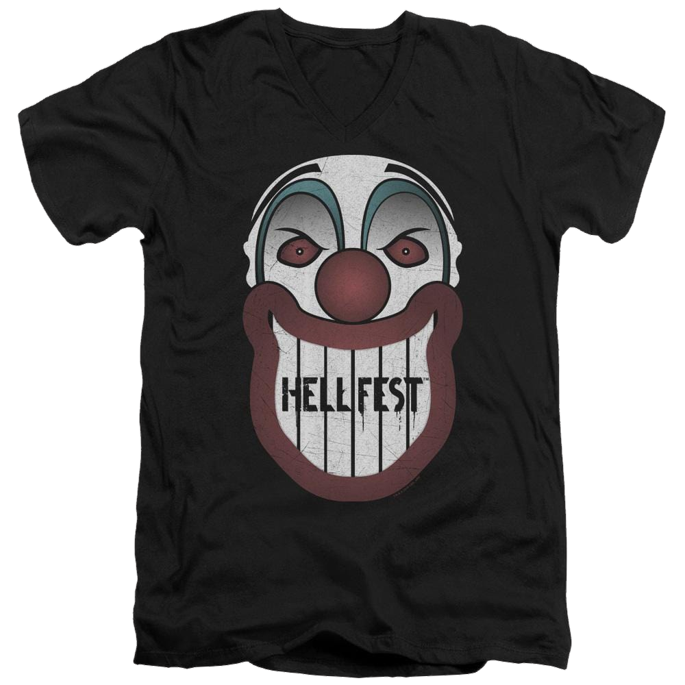Hell Fest Facade - Men's V-Neck T-Shirt Men's V-Neck T-Shirt Hell Fest