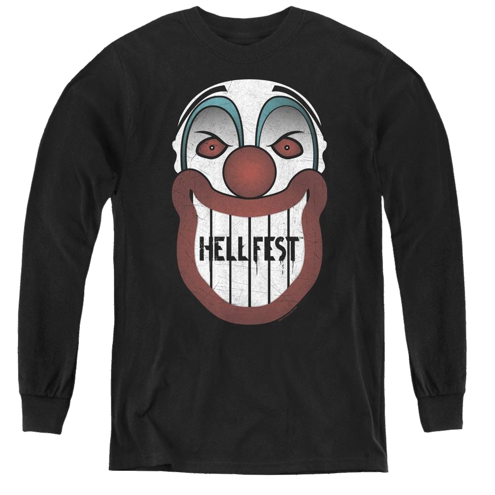 Hell Fest Facade - Youth Long Sleeve T-Shirt Youth Long Sleeve T-Shirt Hell Fest