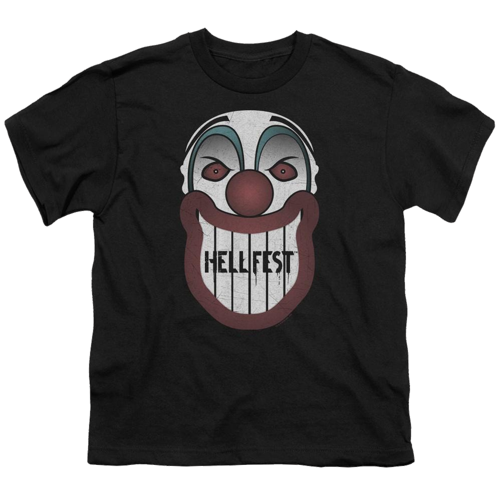 Hell Fest Facade - Youth T-Shirt Youth T-Shirt (Ages 8-12) Hell Fest