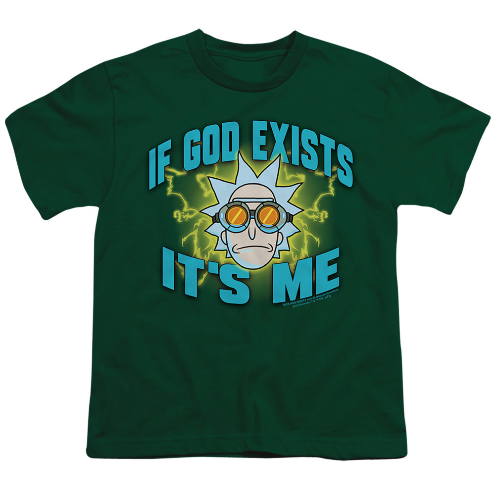 Rick and Morty If God Exists - Youth T-Shirt Youth T-Shirt (Ages 8-12) Rick and Morty