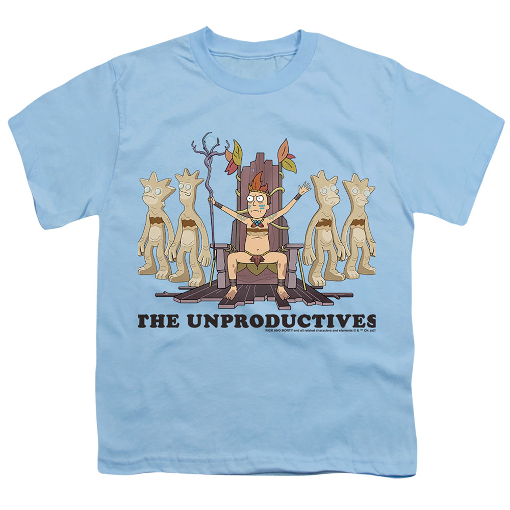 Rick and Morty The Unproductives - Youth T-Shirt Youth T-Shirt (Ages 8-12) Rick and Morty