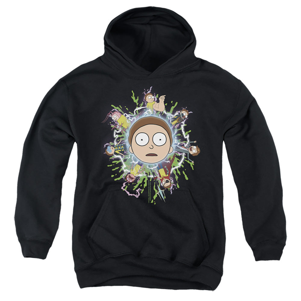 Rick and Morty Multiple Morty - Youth Hoodie Youth Hoodie (Ages 8-12) Rick and Morty