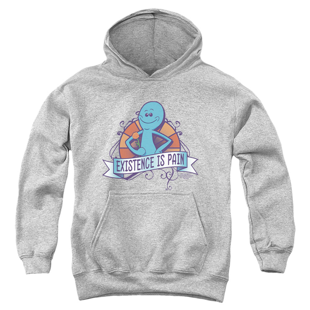 Rick and Morty Existence Is Pain - Youth Hoodie Youth Hoodie (Ages 8-12) Rick and Morty