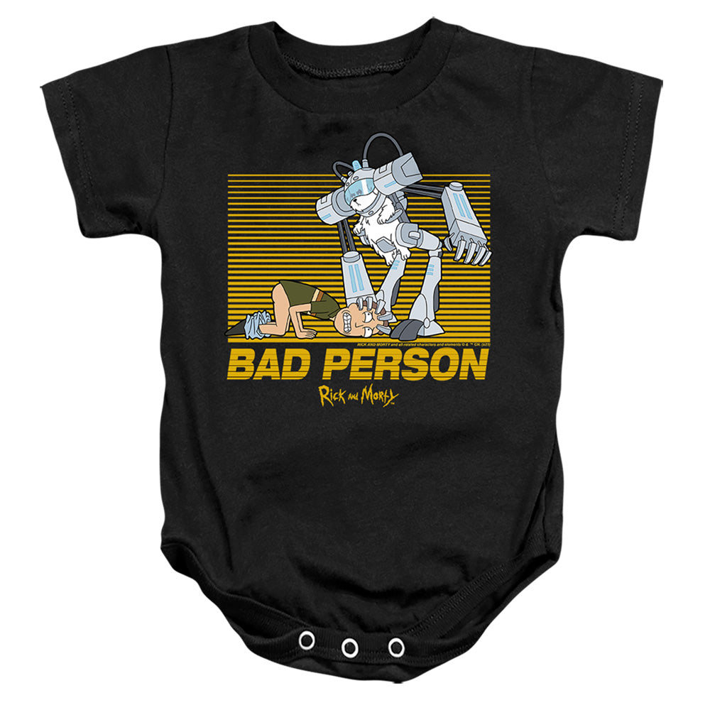 Rick and Morty Bad Person - Baby Bodysuit Baby Bodysuit Rick and Morty