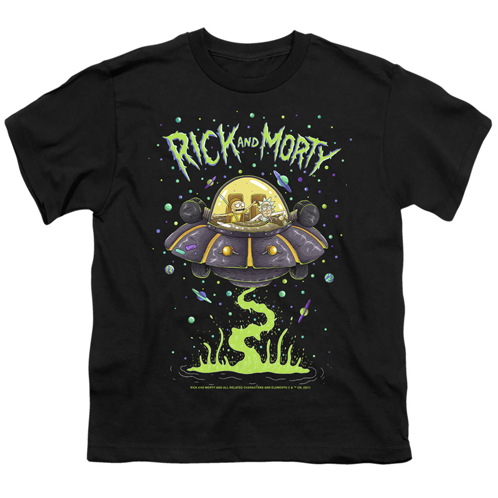Rick and Morty Drunk Rick Ship - Youth T-Shirt Youth T-Shirt (Ages 8-12) Rick and Morty