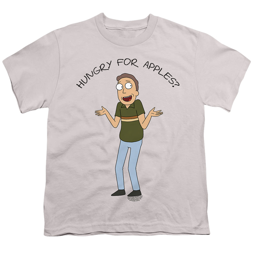 Rick and Morty Hungry For Apples - Youth T-Shirt Youth T-Shirt (Ages 8-12) Rick and Morty