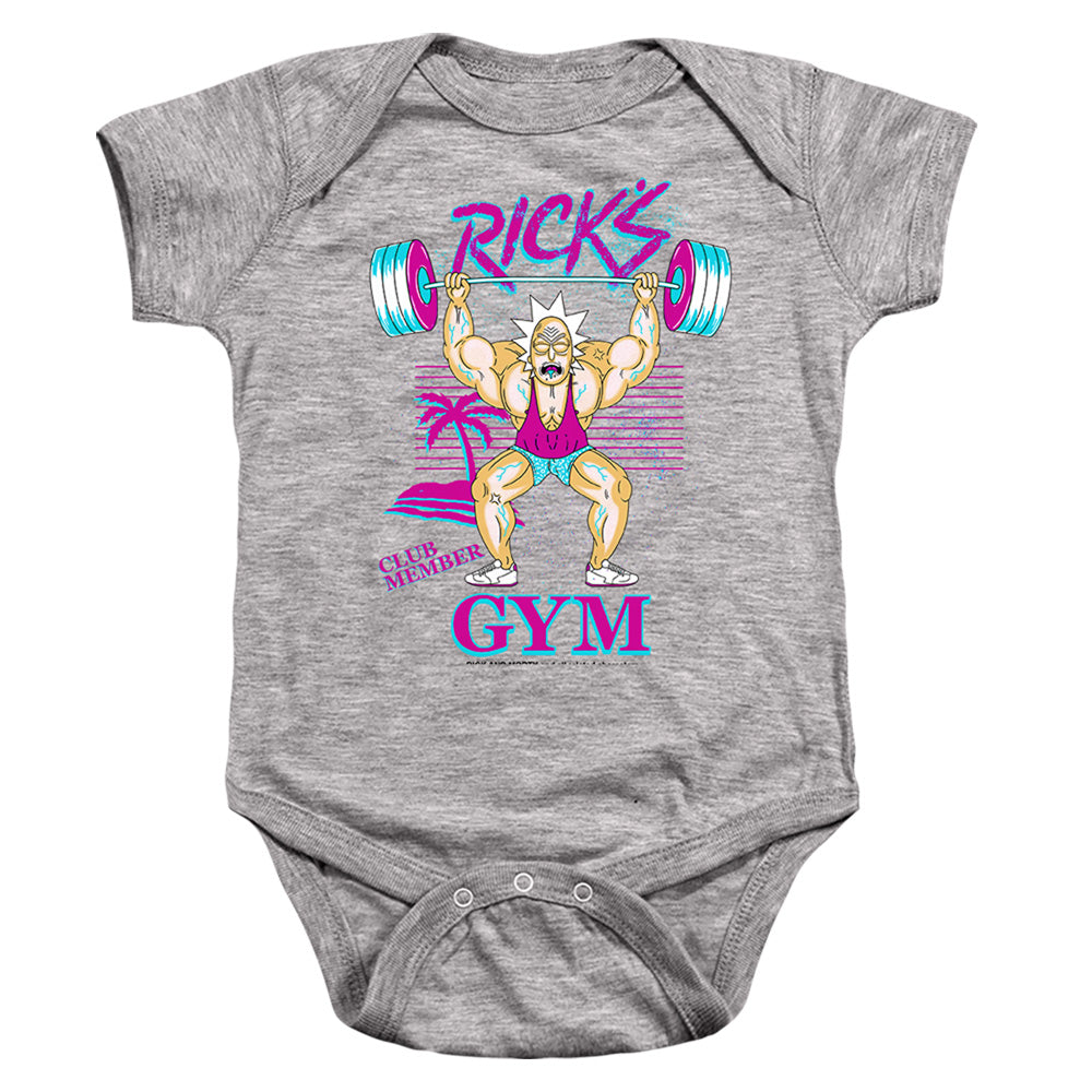 Rick and Morty Ricks Gym - Baby Bodysuit Baby Bodysuit Rick and Morty