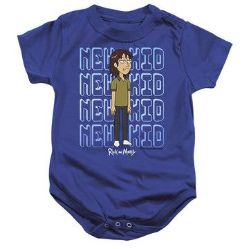 Royal baby bodysuit with Rick and Morty Bruce Chutback graphic