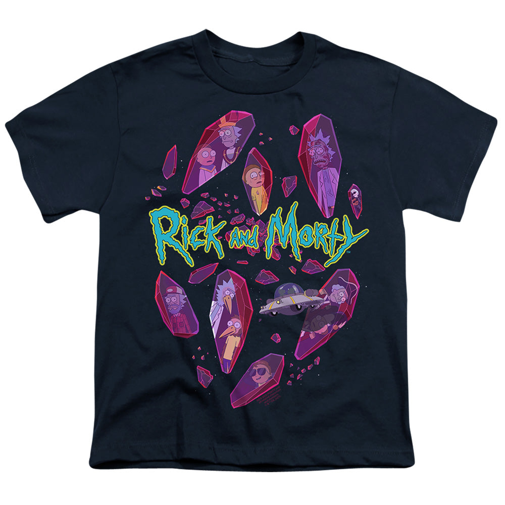 Rick and Morty Death Crystal Futures - Youth T-Shirt Youth T-Shirt (Ages 8-12) Rick and Morty