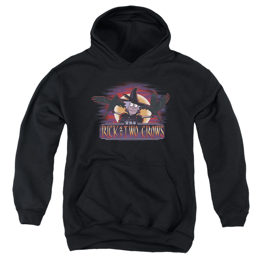 Rick and Morty Rick And Two Crows - Youth Hoodie Youth Hoodie (Ages 8-12) Rick and Morty