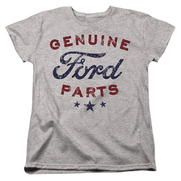 Athletic heather women's t-shirt with Ford Genuine Parts graphic