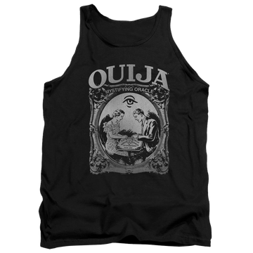 Black men's tank with Hasbro Ouija Board Two Player graphic