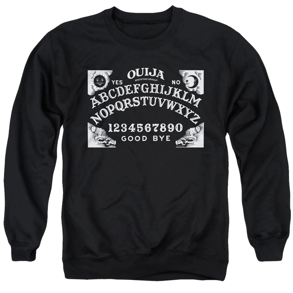Hasbro Ouija Board On Black - Men's Crewneck Sweatshirt Men's Crewneck Sweatshirt Ouija