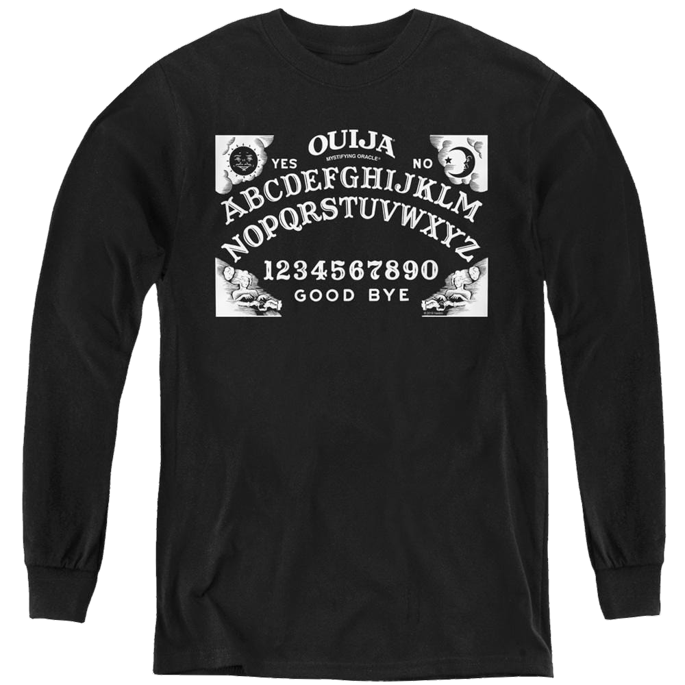 Hasbro Ouija Board On Black - Youth Long Sleeve T-Shirt Youth Long Sleeve T-Shirt Ouija
