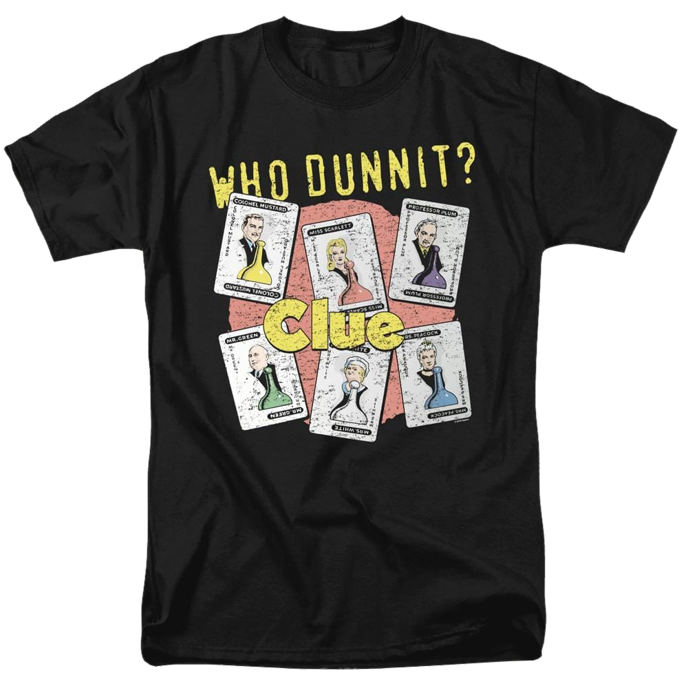 Hasbro Gaming Clue Who Dunnit - Men's Regular Fit T-Shirt Men's Regular Fit T-Shirt Clue