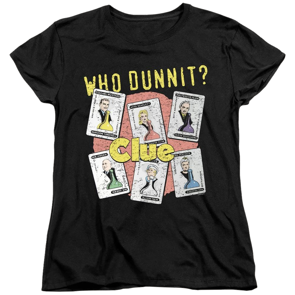 Hasbro Gaming Clue Who Dunnit - Women's T-Shirt Women's T-Shirt Clue