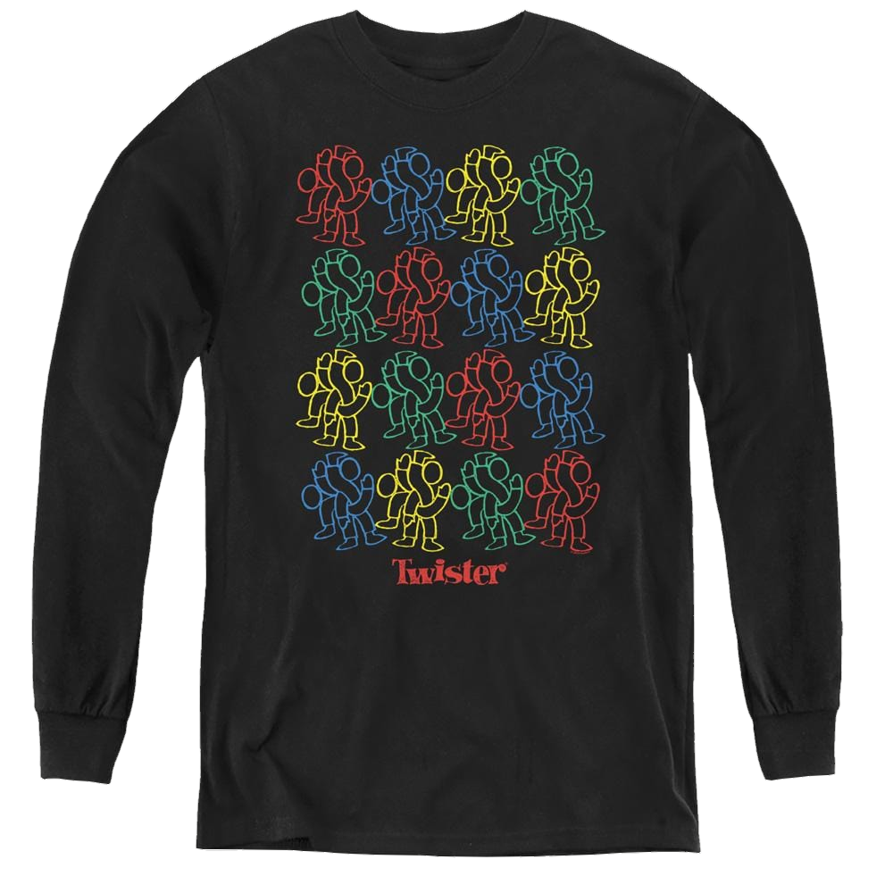 Hasbro Twister Retro Fashion Icon - Youth Long Sleeve T-Shirt Youth Long Sleeve T-Shirt Twister