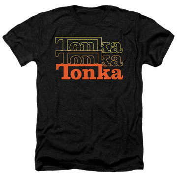 Charcoal men's heather t-shirt with Hasbro Tonka Tonka Tonka graphic