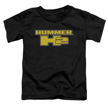 Black toddler t-shirt with Hummer H2 Block Logo graphic