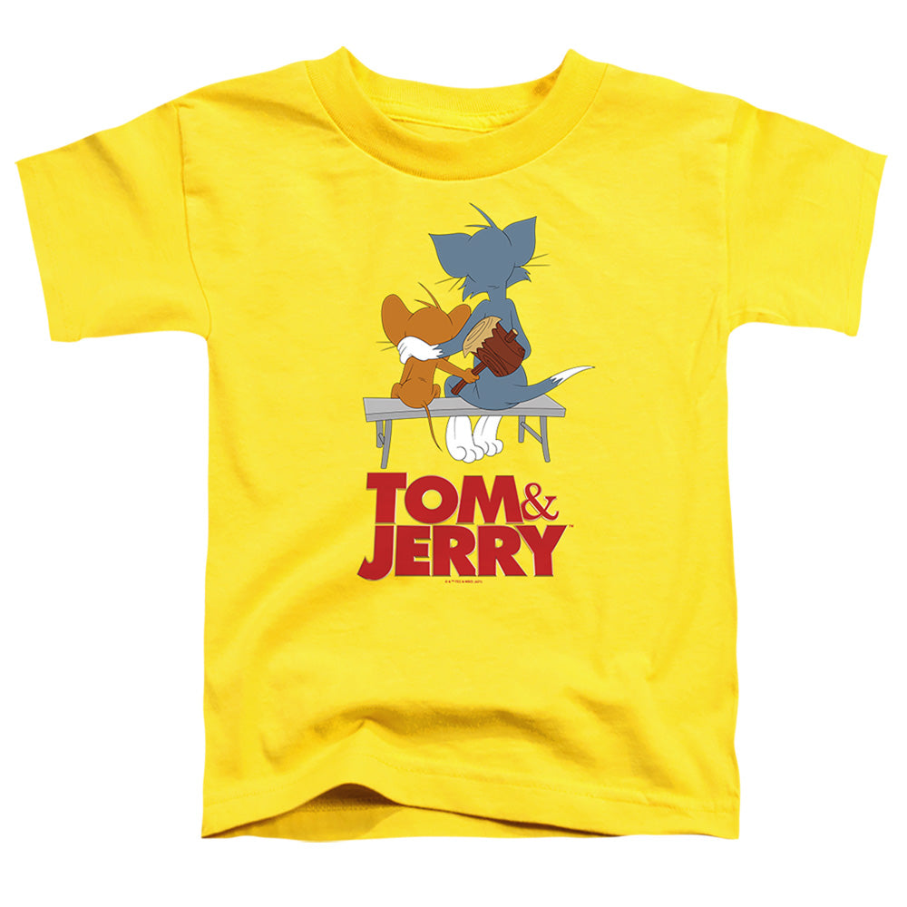 Tom and Jerry Park Bench - Toddler T-Shirt Toddler T-Shirt Tom and Jerry