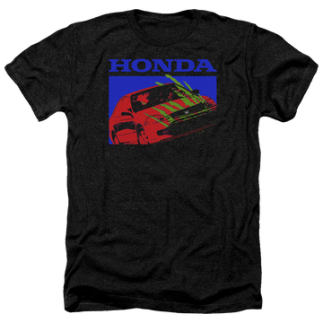 Charcoal men's heather t-shirt with Honda Civic Bold graphic