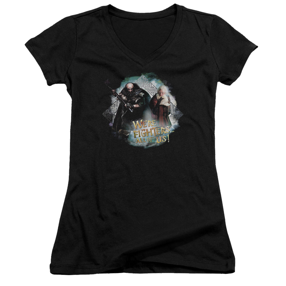 Hobbit Movie Trilogy, The Were Fighers - Juniors V-Neck T-Shirt Juniors V-Neck T-Shirt The Hobbit