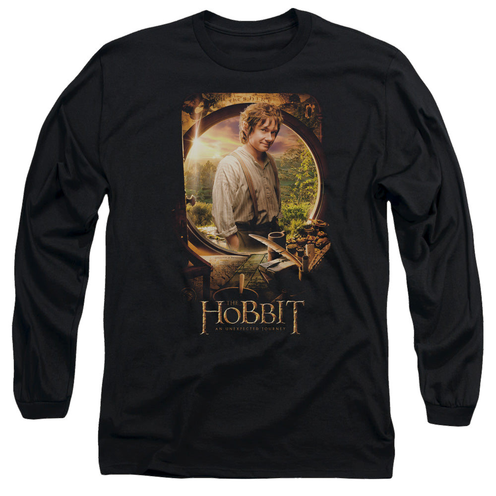 Hobbit Movie Trilogy, The Bilbo Poster - Men's Long Sleeve T-Shirt Men's Long Sleeve T-Shirt The Hobbit