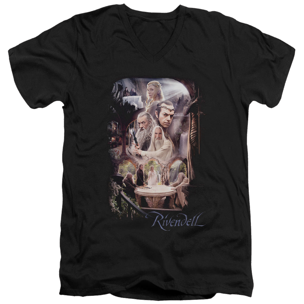 Hobbit Movie Trilogy, The Rivendell - Men's V-Neck T-Shirt Men's V-Neck T-Shirt The Hobbit