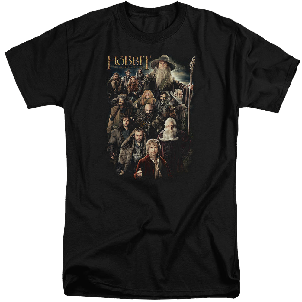 Hobbit Movie Trilogy, The Somber Company - Men's Tall Fit T-Shirt Men's Tall Fit T-Shirt The Hobbit