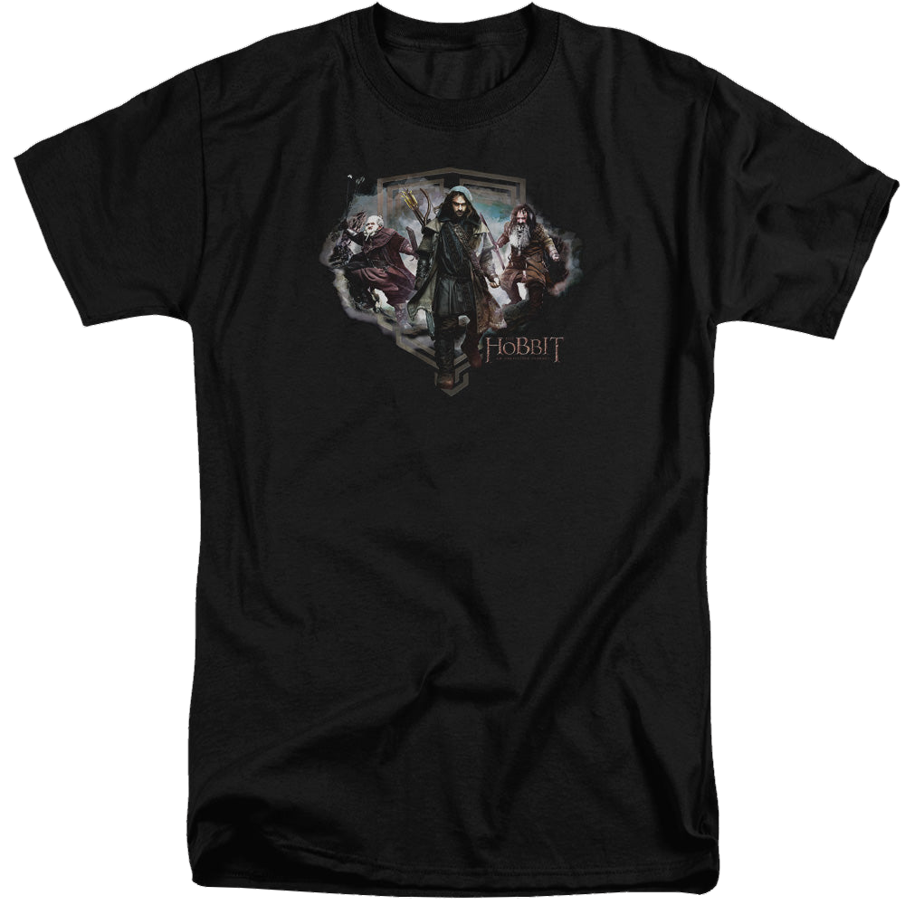 Hobbit Movie Trilogy, The Three Dwarves - Men's Tall Fit T-Shirt Men's Tall Fit T-Shirt The Hobbit