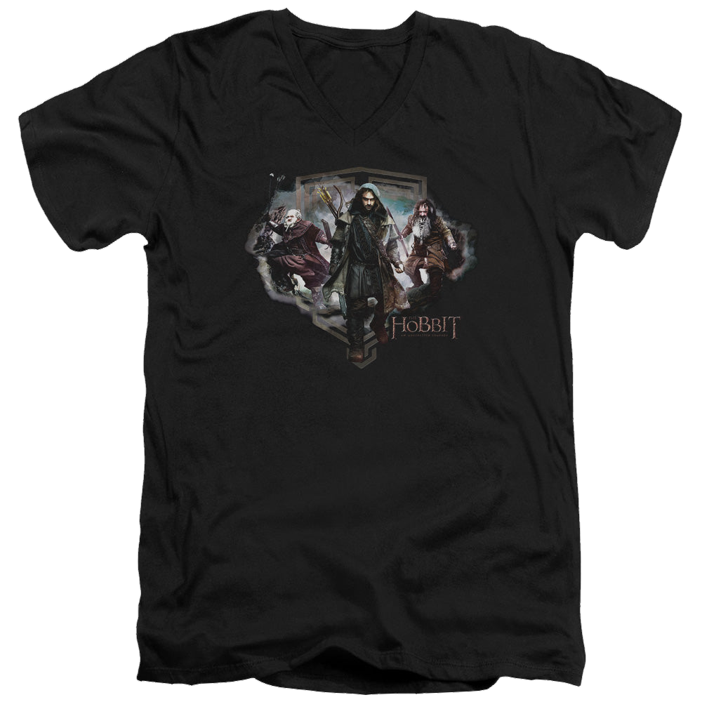 Hobbit Movie Trilogy, The Three Dwarves - Men's V-Neck T-Shirt Men's V-Neck T-Shirt The Hobbit