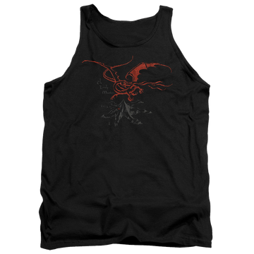 Black men's tank with The Hobbit Smaug graphic