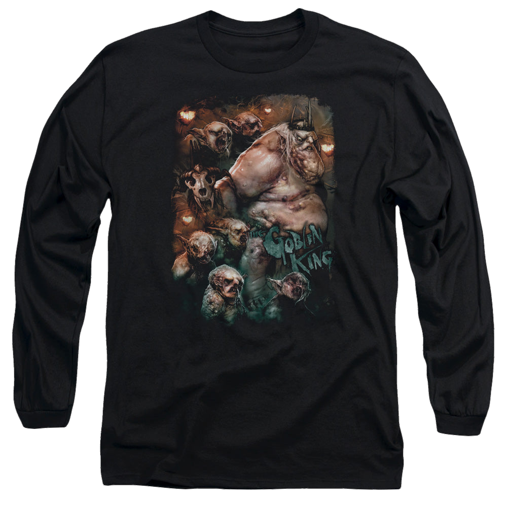 Hobbit Movie Trilogy, The Goblin King - Men's Long Sleeve T-Shirt Men's Long Sleeve T-Shirt The Hobbit
