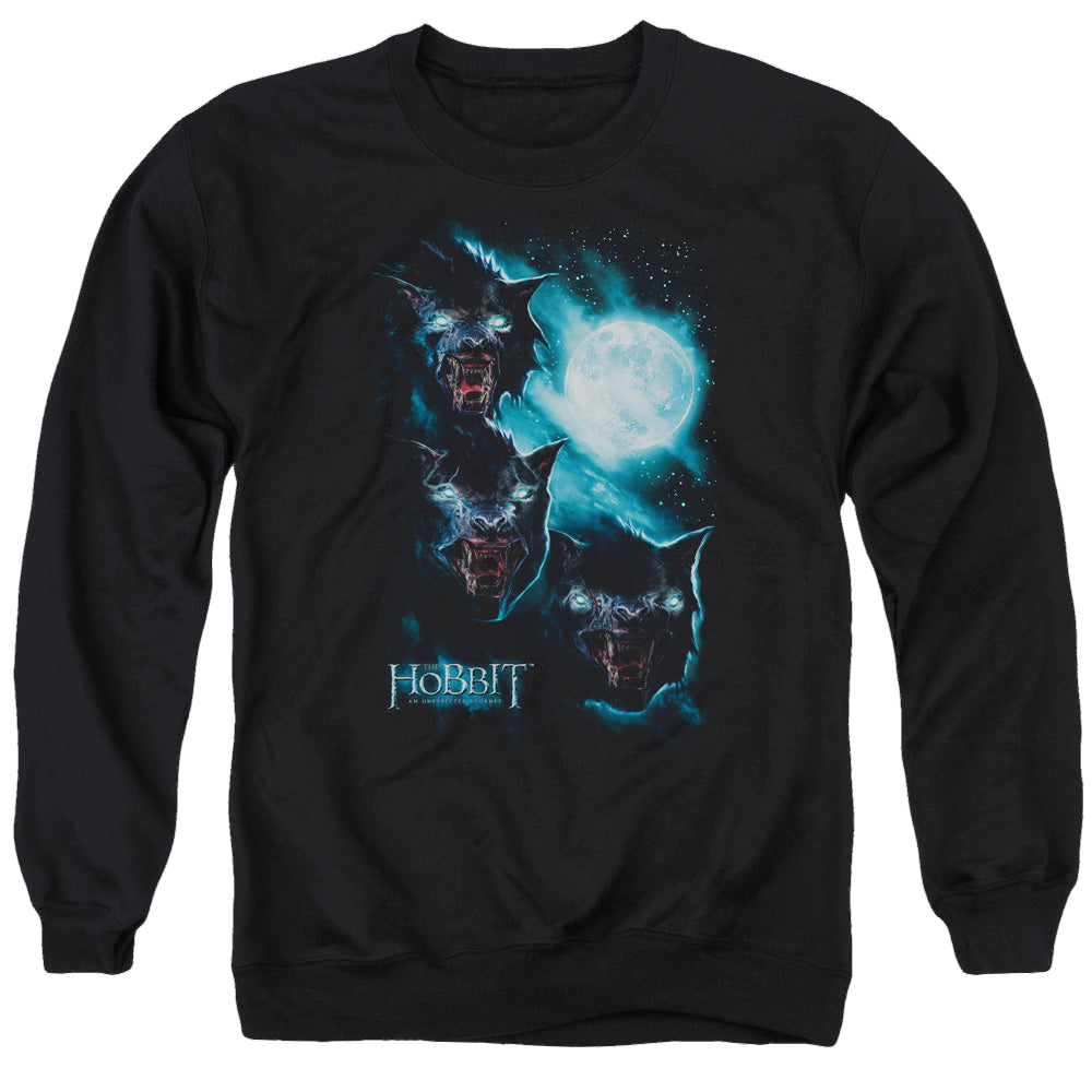 Hobbit Movie Trilogy, The Three Warg Moon - Men's Crewneck Sweatshirt Men's Crewneck Sweatshirt The Hobbit